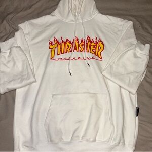BRAND NEW Thrasher white hoodie